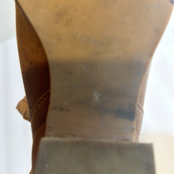 Jeffrey Campbell handmade Ibiza ankle split booties camel light tan with heel - Picture 9 of 13